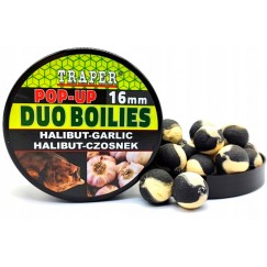 Бойлы Traper Duo Boilies Pop-up 16 мм/40 г Halibut/Czosnek (Палтус/Чеснок)